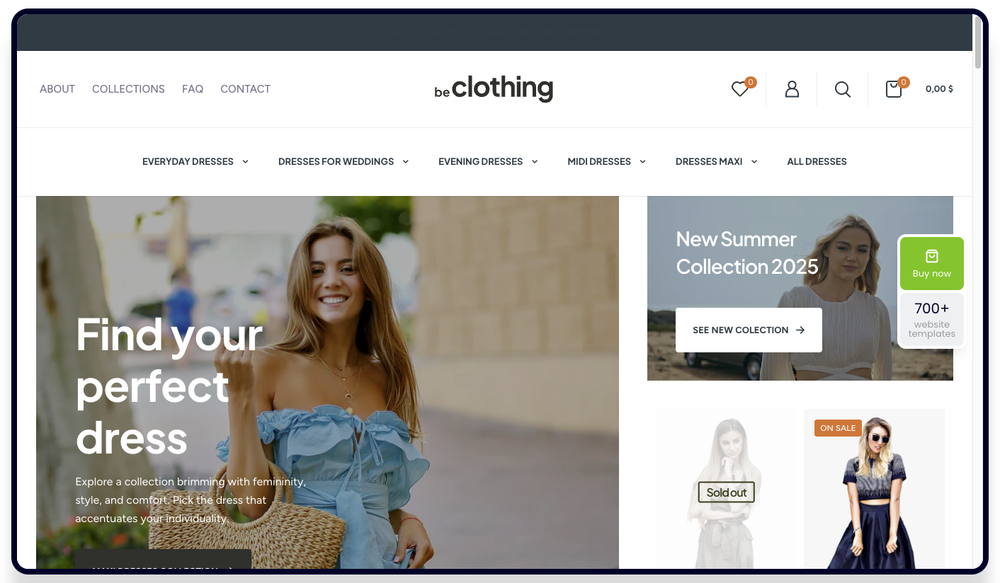 Fashion store template